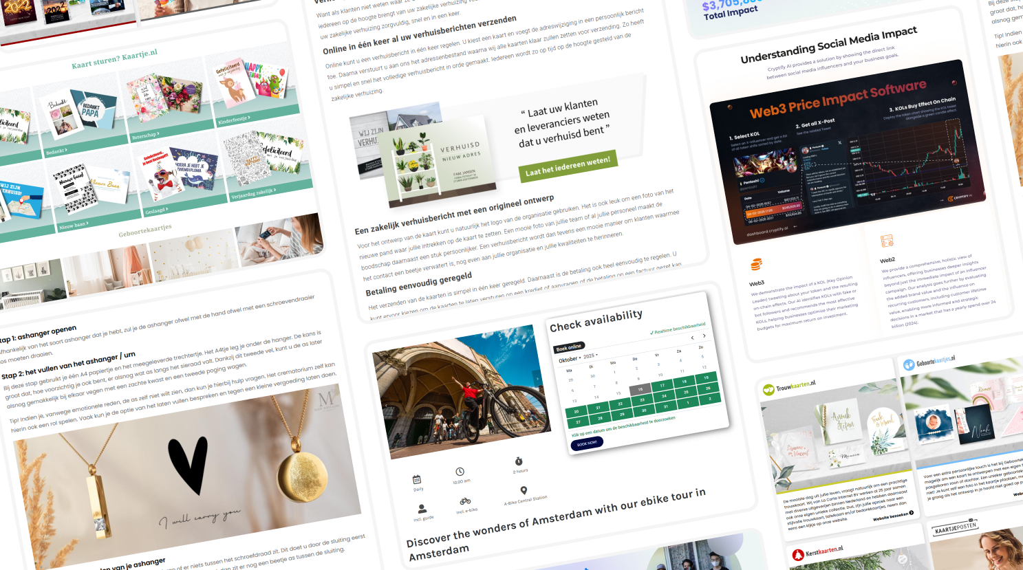 Landingspagina's voorbeeld